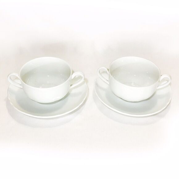 Antique O & E G Oscar and Edgar Gutherz Royal Austria Cream Soup Cup and Saucer - Picture 3 of 6